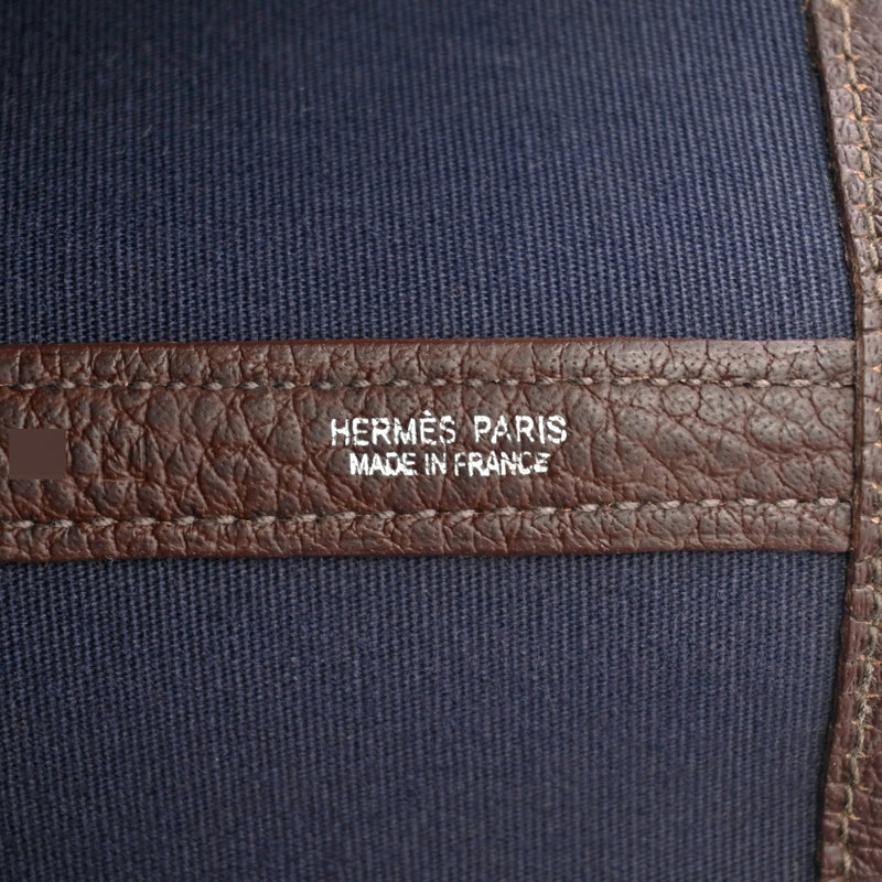 HERMES エルメス ガーデンパーティ ヴェルソ GM ボルドー □J刻印(2006年頃) ユニセックス トワルオフィシェ/ブッフル ハンドバッグ Bランク 中古 銀蔵