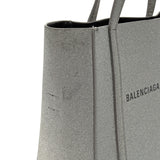 BALENCIAGA バレンシアガ エブリデイ XXS 2WAY シルバーラメ レディース レザー ハンドバッグ Bランク 中古 銀蔵