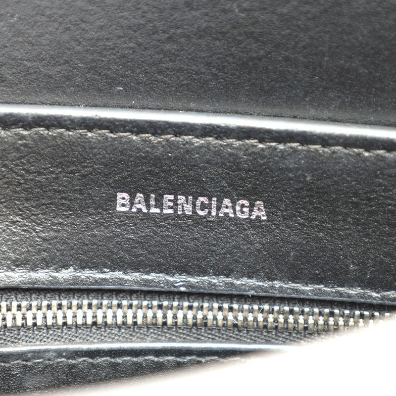 BALENCIAGA バレンシアガ エブリデイ XXS 2WAY シルバーラメ レディース レザー ハンドバッグ Bランク 中古 銀蔵