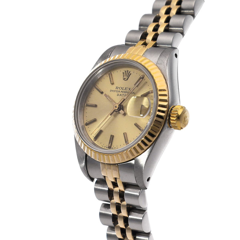 ロレックス デイトジャスト 69173 89番台(1986年頃製造) シャンパン レディース 腕時計 自動巻き 中古 銀蔵