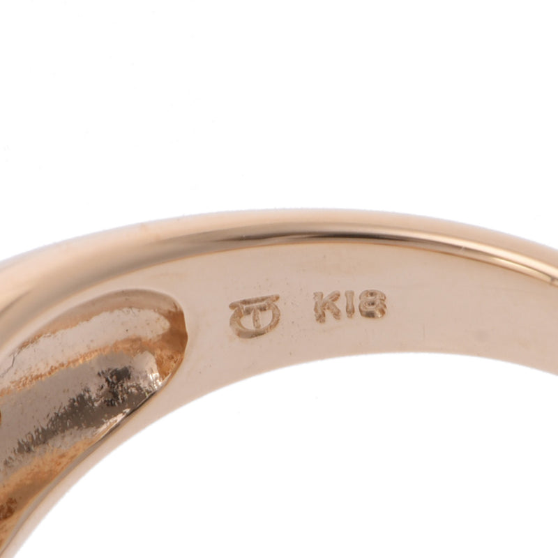 TASAKI タサキ パール ダイヤ 0.21ct #12 12号 レディース K18イエローゴールド パール リング・指輪 Aランク 中古 銀蔵