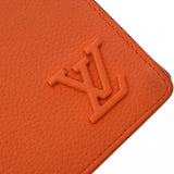 LOUIS VUITTON ルイヴィトン LVアエログラム ポルトフォイユブラザ NM オレンジ M81153 メンズ レザー 長財布 Bランク 中古 銀蔵