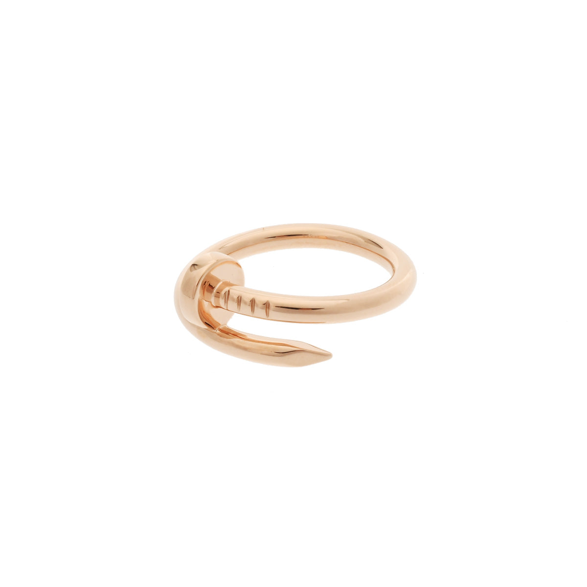 カルティエ ジュスト アン クル リング #60 B4099260 Au750 (K18WG) ユニセックス CARTIER [美品] 【中古】 【ジュエリー】 カルティエジュストアンクル リング #60 レディース K18ピンクゴールド
