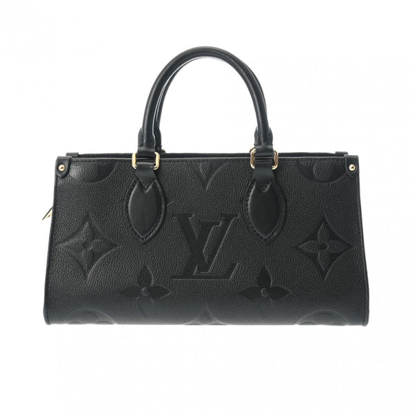 LOUIS VUITTON ルイヴィトン モノグラムアンプラント オンザゴー EW 2WAY ノワール M23640 レディース レザー ハンドバッグ Aランク 中古 銀蔵