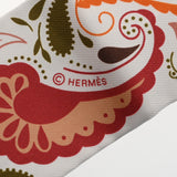 HERMES エルメス ツイリー GUEPARDS BANDANA エクリュ/ブルーノワール 064179S レディース シルク100％ スカーフ 未使用 銀蔵