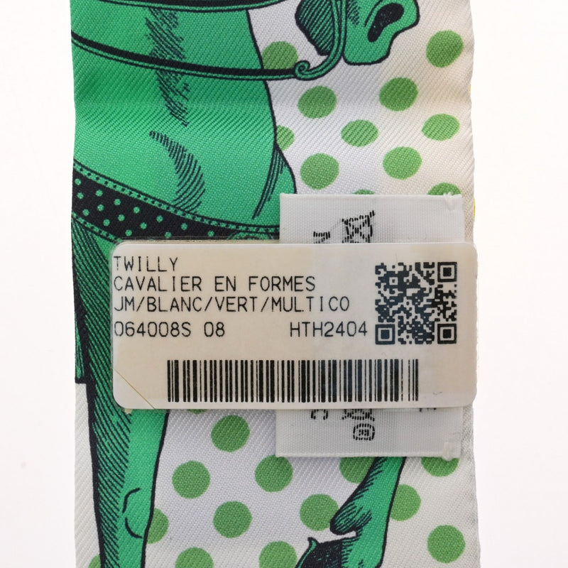 HERMES エルメス ツイリー CAVALIER EN FORMES マルチカラー 064008S レディース シルク100％ スカーフ 未使用 銀蔵