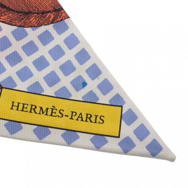 HERMES エルメス ツイリー  CAVALIER EN FORMES マルチカラー 064008S レディース シルク100％ スカーフ 未使用 銀蔵