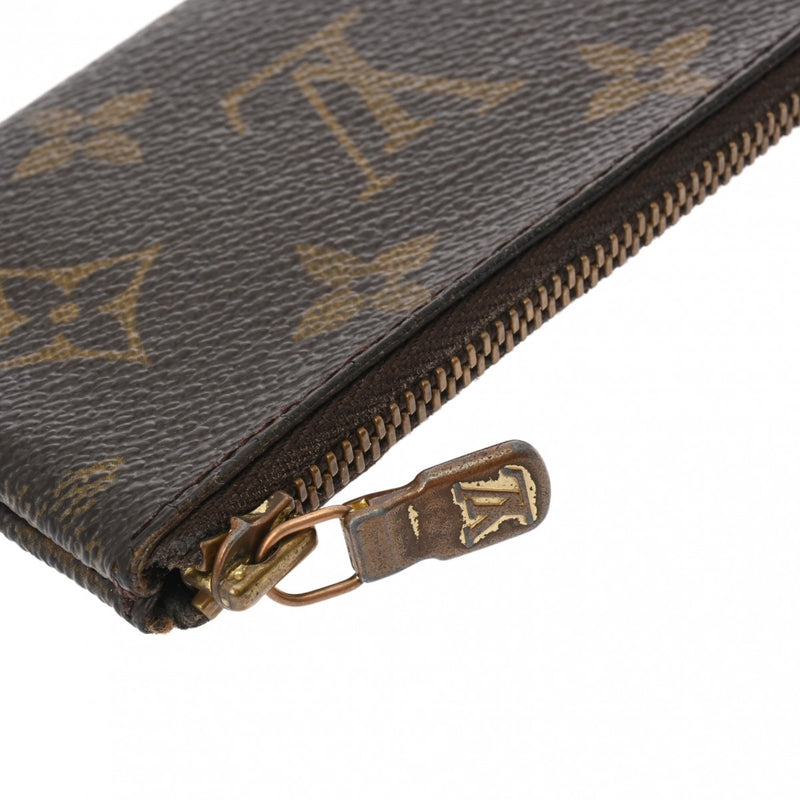 LOUIS VUITTON ルイヴィトン モノグラム ポシェットクレ  ブラウン M62650 ユニセックス モノグラムキャンバス コインケース Bランク 中古 銀蔵