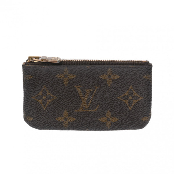 LOUIS VUITTON ルイヴィトン モノグラム ポシェットクレ  ブラウン M62650 ユニセックス モノグラムキャンバス コインケース Bランク 中古 銀蔵