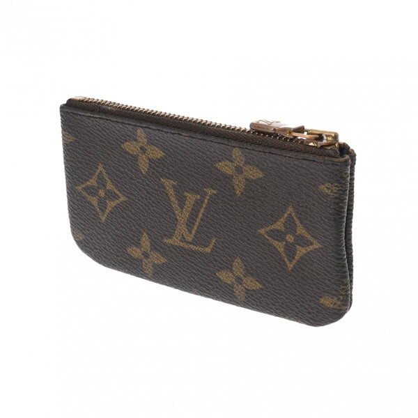 LOUIS VUITTON ルイヴィトン モノグラム ポシェットクレ  ブラウン M62650 ユニセックス モノグラムキャンバス コインケース Bランク 中古 銀蔵