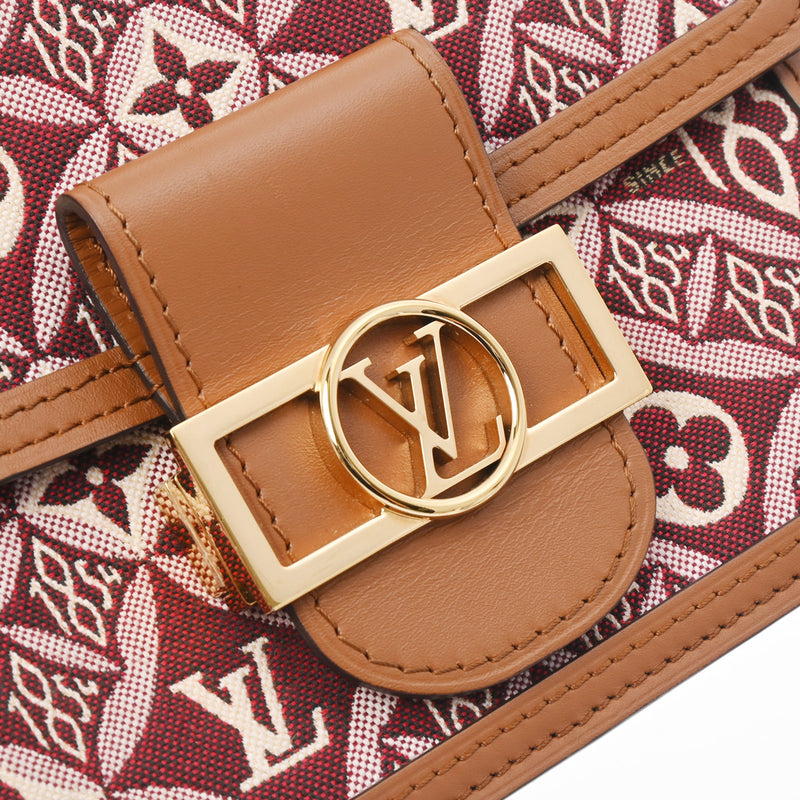 LOUIS VUITTON ルイヴィトン モノグラム ジャガード ドーフィーヌ MINI ピンク M57172 レディース モノグラムジャガード ショルダーバッグ Aランク 中古 銀蔵