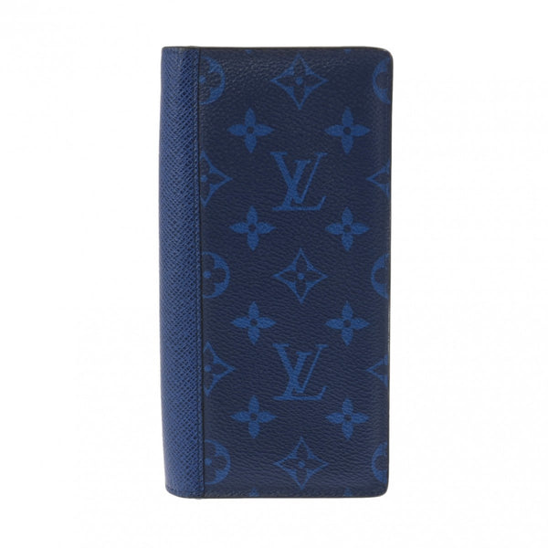 LOUIS VUITTON ルイヴィトン タイガラマ ポルトフォイユプラザ  コバルト M30297 メンズ レザー 二つ折り財布 Bランク 中古 銀蔵