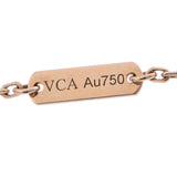 VAN CLEEF & ARPELS ヴァンクリーフ＆アーペル ヴィンテージアルハンブラ マラカイト ゴールド/グリーン VCARO9VA00 レディース K18イエローゴールド YG ネックレス Aランク 中古 銀蔵