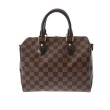 LOUIS VUITTON ルイヴィトン ダミエ スピーディ バンドリエール 25 2WAY ブラウン N41368 レディース ダミエキャンバス ハンドバッグ Aランク 中古 銀蔵