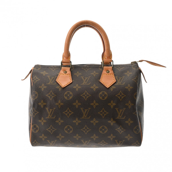 LOUIS VUITTON ルイヴィトン モノグラム スピーディ 25 旧型 ブラウン M41109 レディース モノグラムキャンバス ハンドバッグ Bランク 中古 銀蔵