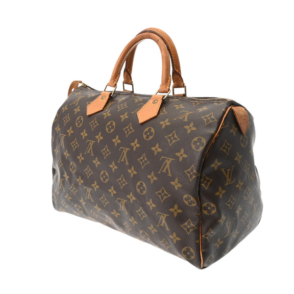 LOUIS VUITTON ルイヴィトン モノグラム スピーディ 35 旧型 ブラウン M41524 フランス レディース モノグラムキャンバス ハンドバッグ Bランク 中古 銀蔵