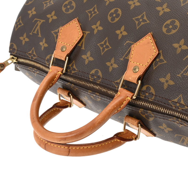 LOUIS VUITTON ルイヴィトン モノグラム スピーディ 35 旧型 ブラウン M41524 フランス レディース モノグラムキャンバス ハンドバッグ Bランク 中古 銀蔵