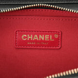 CHANEL シャネル マトラッセ ミニチェーンショルダー ブラック レディース キャビアスキン ショルダーバッグ Aランク 中古 銀蔵