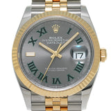 ロレックス デイトジャスト 36 126233 8桁 ランダム番 スレート/ゴールド メンズ 腕時計 自動巻き 銀蔵