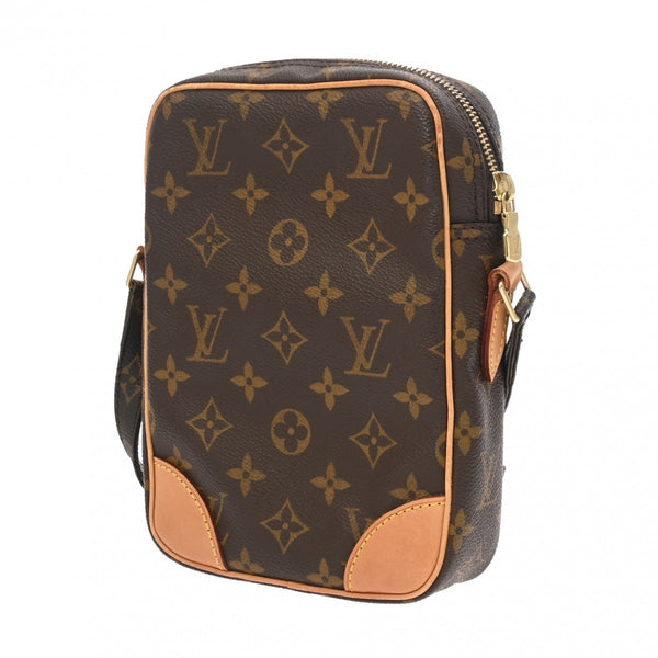 LOUIS VUITTON ルイヴィトン モノグラム ダヌーブ ブラウン M45266 ユニセックス モノグラムキャンバス ショルダーバッグ ABランク 中古 銀蔵