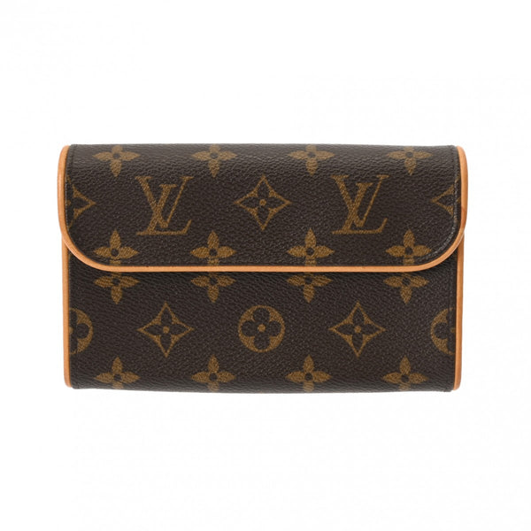 LOUIS VUITTON ルイヴィトン モノグラム ポシェットフロランティーヌ ベルトXS ブラウン M51855 FL1004 レディース モノグラムキャンバス ウエストバッグ ABランク 中古 銀蔵