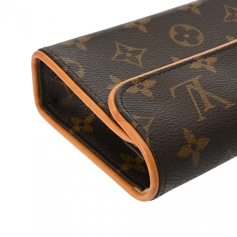 LOUIS VUITTON ルイヴィトン モノグラム ポシェットフロランティーヌ ベルトXS ブラウン M51855 FL1004 レディース モノグラムキャンバス ウエストバッグ ABランク 中古 銀蔵