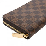 LOUIS VUITTON ルイヴィトン ダミエ ジッピーウォレット ブラウン N41661 レディース ダミエキャンバス 長財布 新同 中古 銀蔵