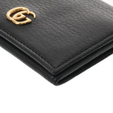 GUCCI グッチ プチマーモント 黒 474748 レディース レザー カードケース ABランク 中古 銀蔵