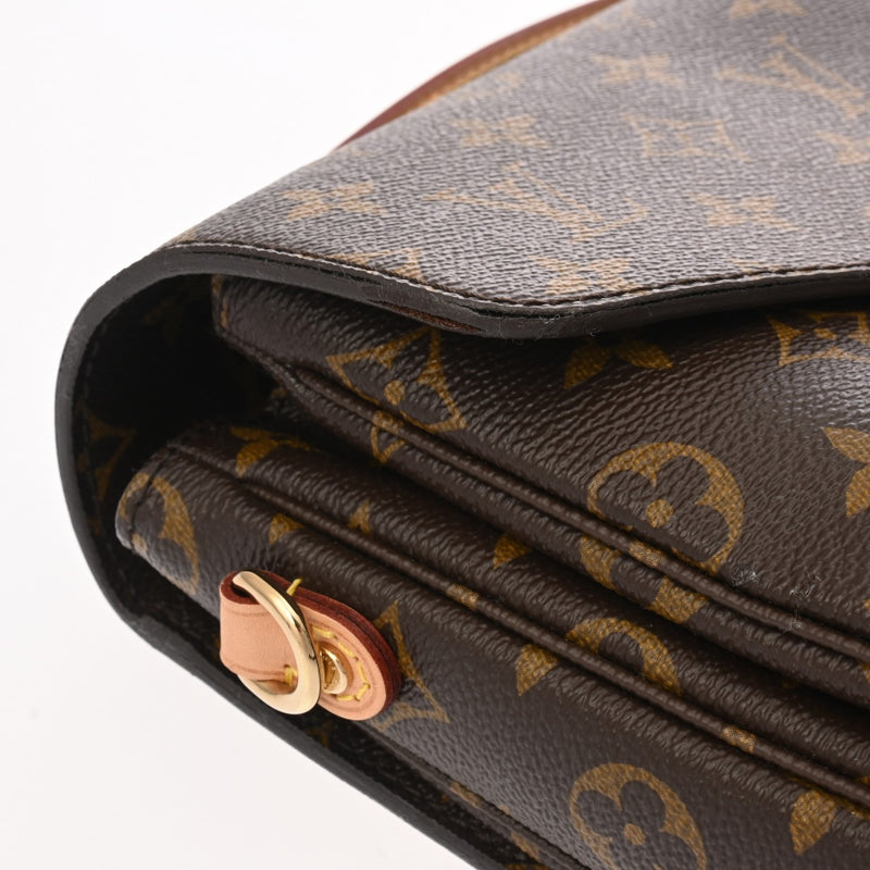 LOUIS VUITTON ルイヴィトン モノグラム ポシェットメティス MM 2WAY ブラウン M44875 レディース モノグラムキャンバス ハンドバッグ Bランク 中古 銀蔵