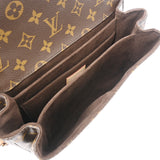 LOUIS VUITTON ルイヴィトン モノグラム ポシェットメティス MM 2WAY ブラウン M44875 レディース モノグラムキャンバス ハンドバッグ Bランク 中古 銀蔵