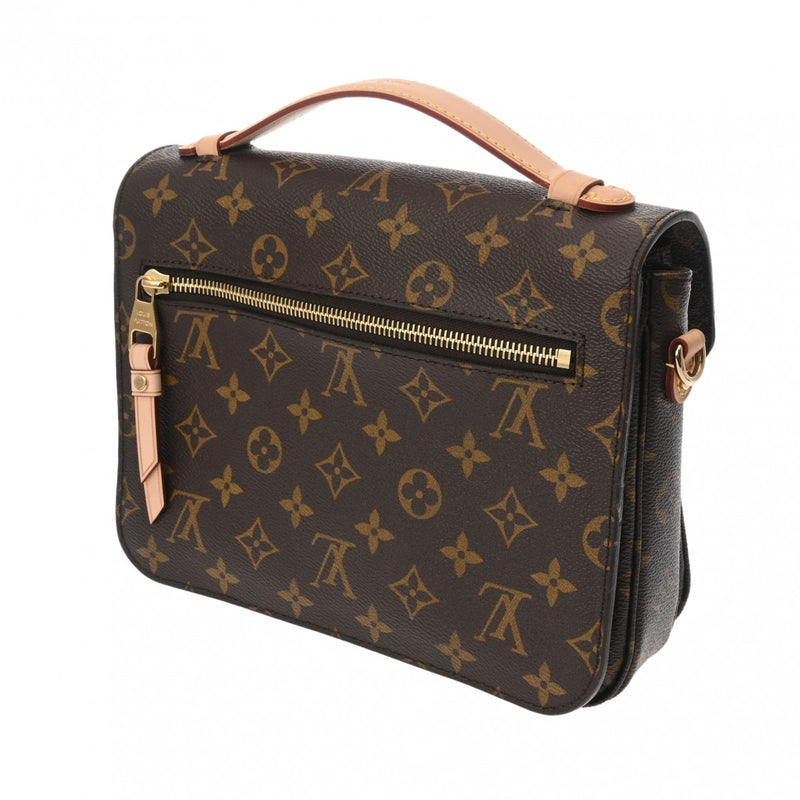 LOUIS VUITTON ルイヴィトン モノグラム ポシェットメティス MM 2WAY ブラウン M44875 レディース モノグラムキャンバス ハンドバッグ Bランク 中古 銀蔵