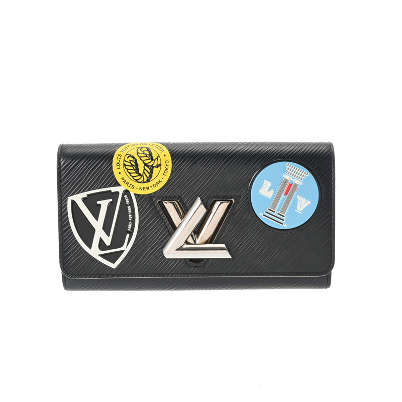 LOUIS VUITTON ルイヴィトン エピ ポルトフォイユ ツイスト ワールドツアー ノワール M62008 レディース エピレザー 長財布 Bランク 中古 銀蔵