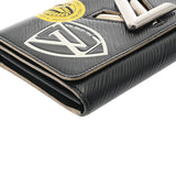 LOUIS VUITTON ルイヴィトン エピ ポルトフォイユ ツイスト ワールドツアー ノワール M62008 レディース エピレザー 長財布 Bランク 中古 銀蔵