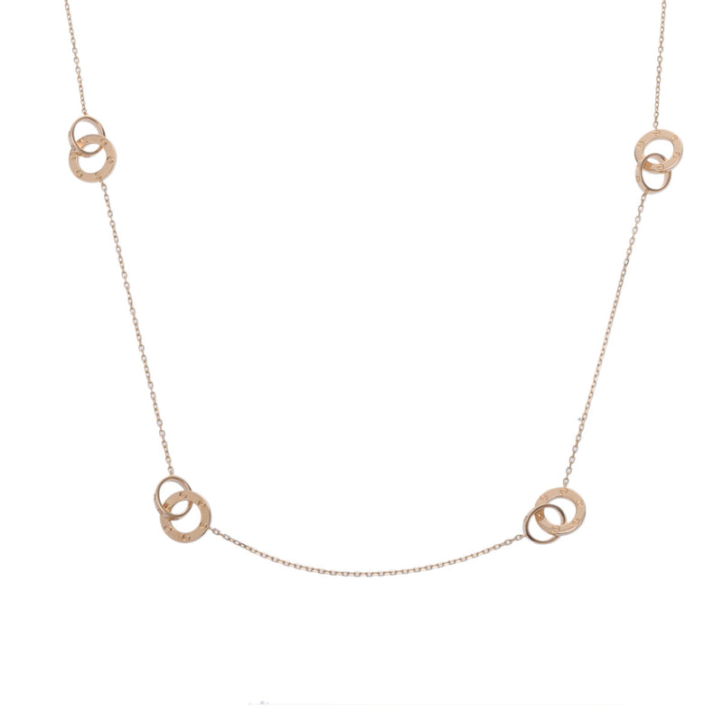 CARTIER カルティエ ラブサークル8 レディース K18イエローゴールド ネックレス Aランク 中古 銀蔵