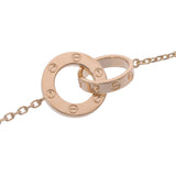 CARTIER カルティエ ラブサークル8 レディース K18イエローゴールド ネックレス Aランク 中古 銀蔵