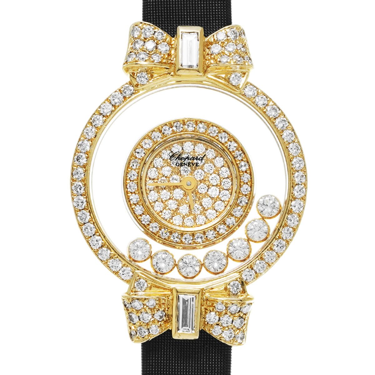ショパール ハッピーダイヤ 20/4604 ゴールド/ダイヤモンド レディース 腕時計 クォーツ 中古 銀蔵 Chopard（ショパール） ハッピーダイヤ 20/4604 ゴールド レディース