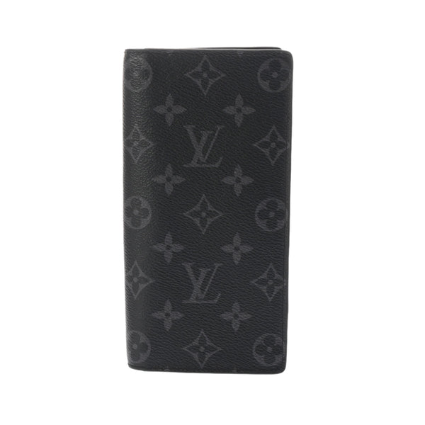 LOUIS VUITTON ルイヴィトン モノグラムエクリプス ポルトフォイユブラザ 黒/グレー M61697 メンズ レザー 長財布 Aランク 中古 銀蔵