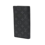 LOUIS VUITTON ルイヴィトン モノグラムエクリプス ポルトフォイユブラザ 黒/グレー M61697 メンズ レザー 長財布 Aランク 中古 銀蔵