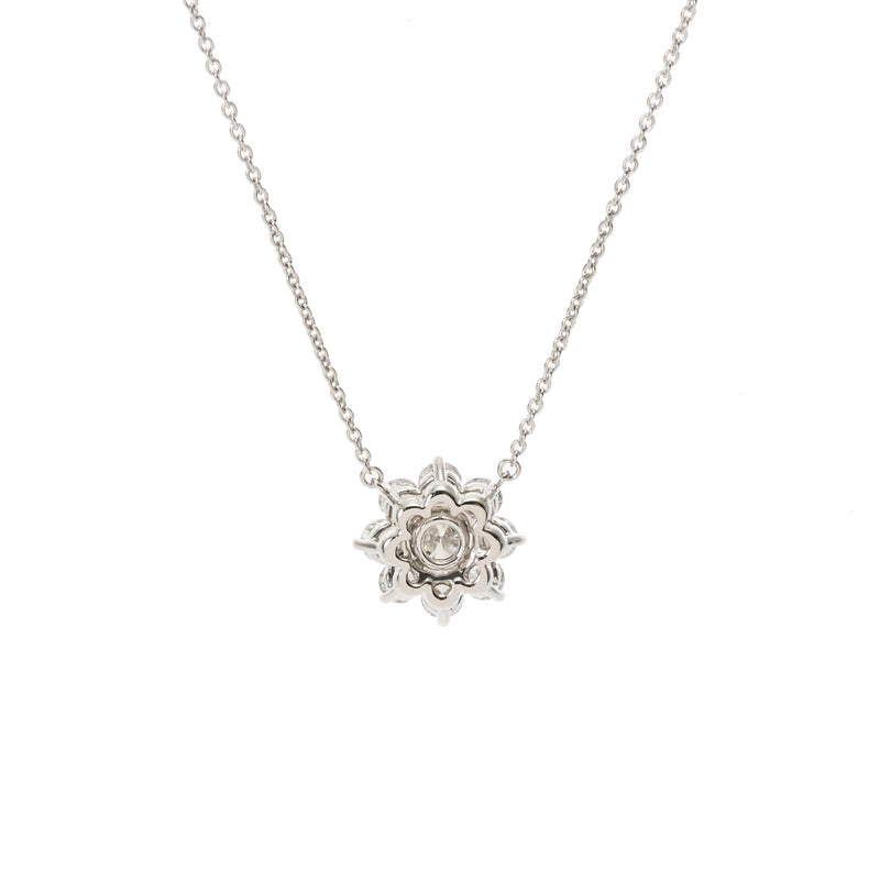 HARRY WINSTON ハリーウィンストン サンフラワー スモール ダイヤ0.72ct F-VS2-3EX レディース Pt950プラチナ ネックレス Aランク 中古 銀蔵