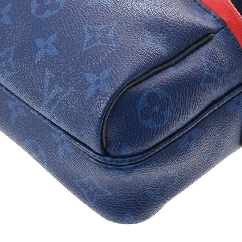 LOUIS VUITTON ルイヴィトン メッセンジャーPM ブルー M43829 メンズ モノグラムパシフィックキャンバス メッセンジャーバッグ Bランク 中古 銀蔵