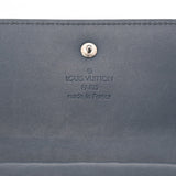 LOUIS VUITTON ルイヴィトン モノグラムマット ポルトトレゾール インターナショナル ブルー M65105 ユニセックス レザー 長財布 Aランク 中古 銀蔵