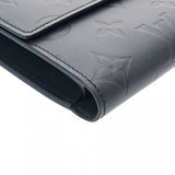 LOUIS VUITTON ルイヴィトン モノグラムマット ポルトトレゾール インターナショナル ブルー M65105 ユニセックス レザー 長財布 Aランク 中古 銀蔵