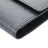 LOUIS VUITTON ルイヴィトン モノグラムマット ポルトトレゾール インターナショナル ブルー M65105 ユニセックス レザー 長財布 Aランク 中古 銀蔵