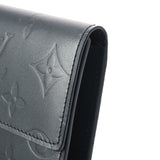 LOUIS VUITTON ルイヴィトン モノグラムマット ポルトトレゾール インターナショナル ブルー M65105 ユニセックス レザー 長財布 Aランク 中古 銀蔵