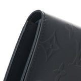 LOUIS VUITTON ルイヴィトン モノグラムマット ポルトトレゾール インターナショナル ブルー M65105 ユニセックス レザー 長財布 Aランク 中古 銀蔵