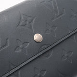 LOUIS VUITTON ルイヴィトン モノグラムマット ポルトトレゾール インターナショナル ブルー M65105 ユニセックス レザー 長財布 Aランク 中古 銀蔵