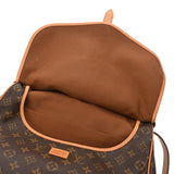 LOUIS VUITTON ルイヴィトン モノグラム ソミュール 35 ブラウン M42254 レディース モノグラムキャンバス ショルダーバッグ Bランク 中古 銀蔵