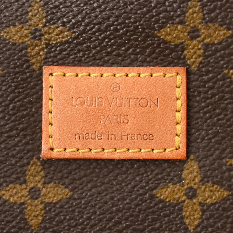 LOUIS VUITTON ルイヴィトン モノグラム ソミュール 35 ブラウン M42254 レディース モノグラムキャンバス ショルダーバッグ Bランク 中古 銀蔵