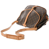 LOUIS VUITTON ルイヴィトン モノグラム ソミュール 35 ブラウン M42254 レディース モノグラムキャンバス ショルダーバッグ Bランク 中古 銀蔵