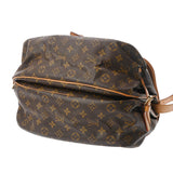 LOUIS VUITTON ルイヴィトン モノグラム ソミュール 35 ブラウン M42254 レディース モノグラムキャンバス ショルダーバッグ Bランク 中古 銀蔵